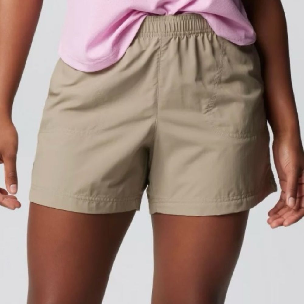 COLUMBIA Sandy River Shorts 5” High Rise Quick Dry Tusk Tan Size XL